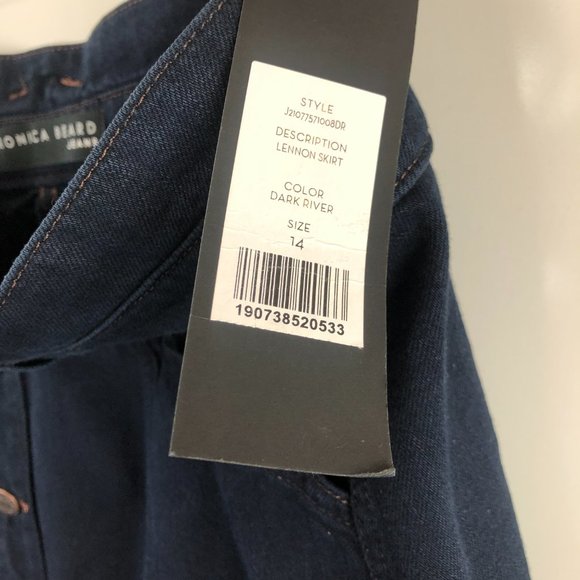 NEW Veronica Beard Lennon Tiered Denim Jean Skirt Size 14 SOLD OUT ONLINE - Picture 8 of 16